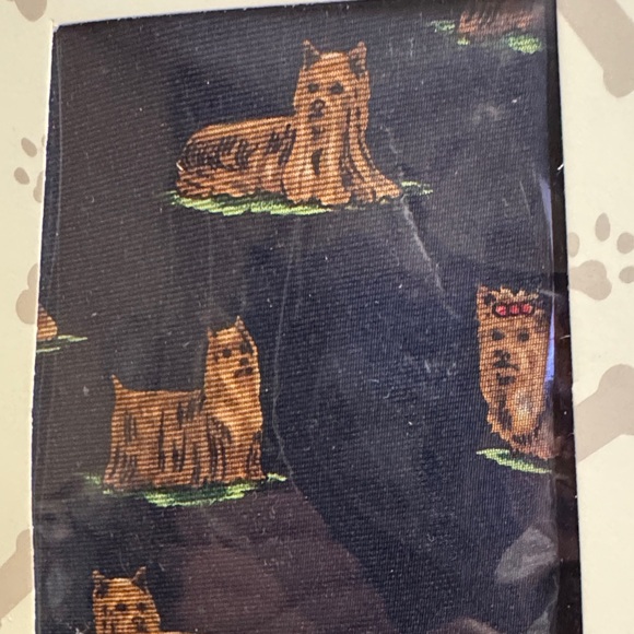Alynn Navy and Brown Yorkshire Terrier Tie - Picture 2 of 2